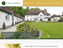 Tablet Screenshot of carltoncaregroup.co.uk